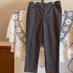 Gloria Vanderbilt Brown Denim Pants NWOT Size 16